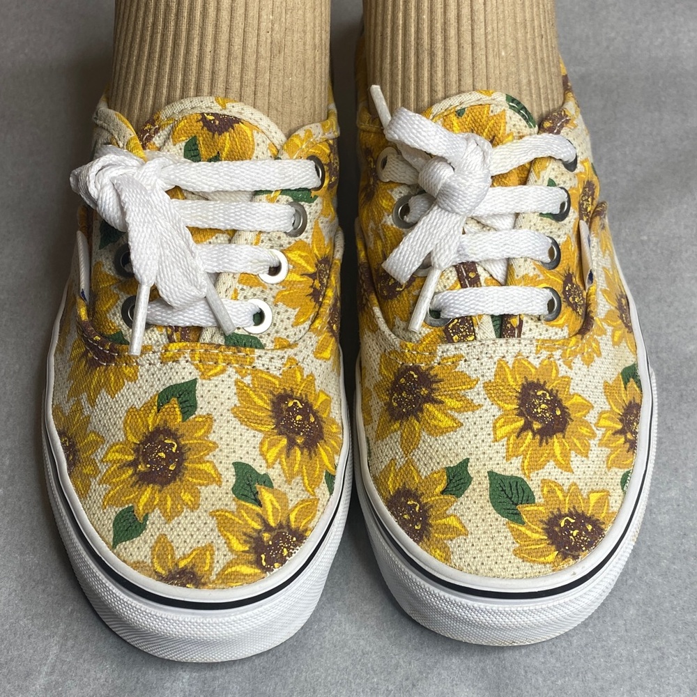 Vans Yellow Floral Sneakers